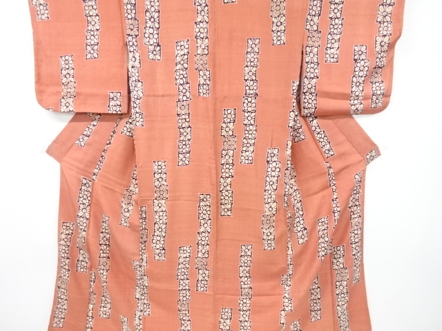 アンティーク　花模様着物